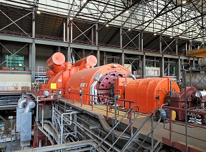 turbine in a power plant